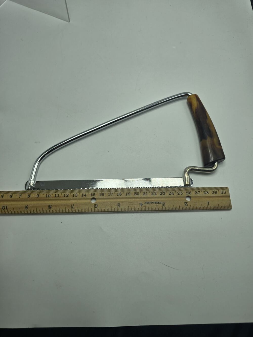 Vintage Mid Century Bakelite Handle Poultry/Meat Kitchen Hand Saw